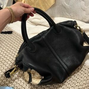 Fossil Black Leather Cowhide Handbag